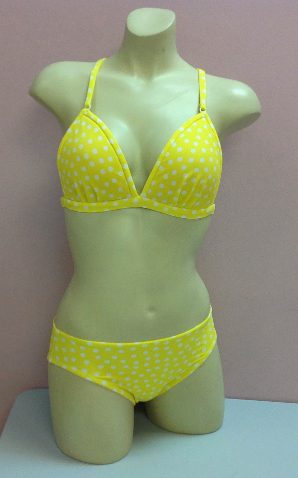 walmart yellow polka dot bikini