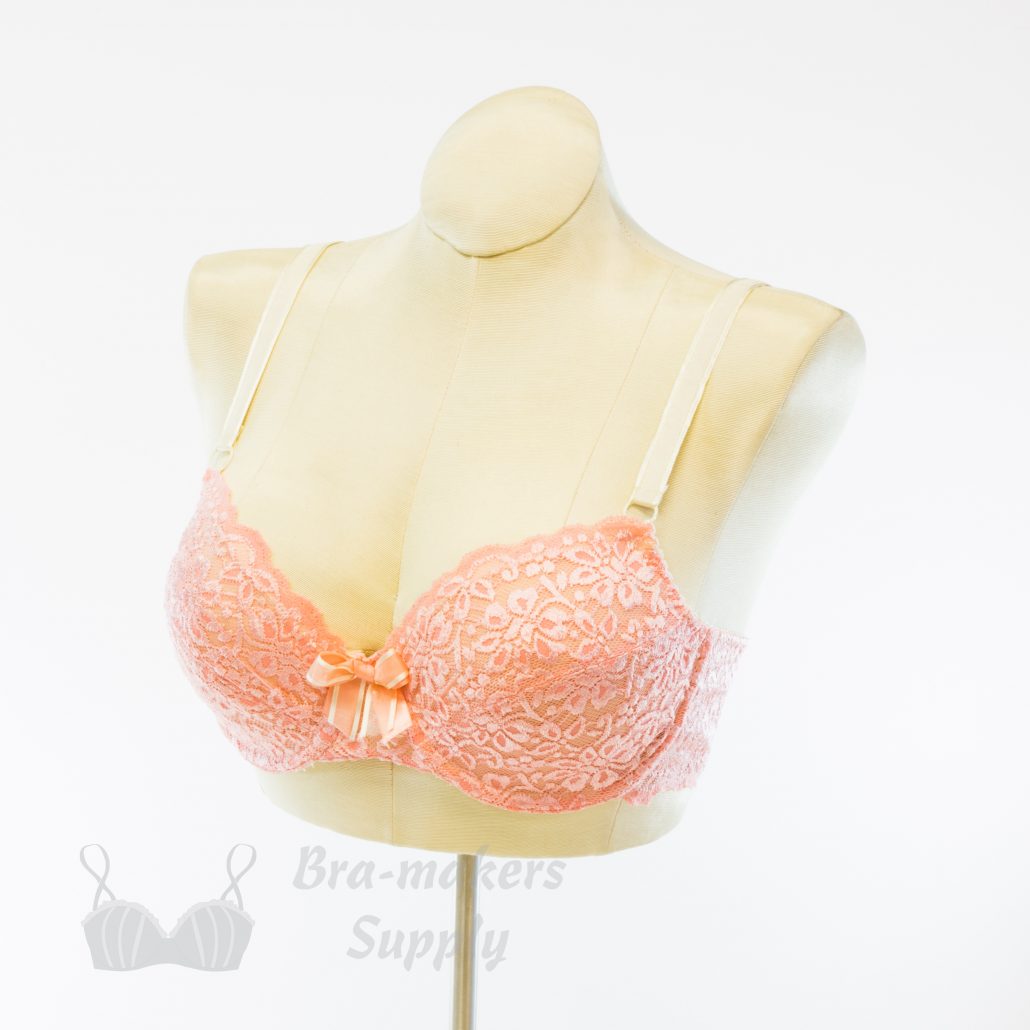 Enchante Light Coral Lace Underwire Bra Set