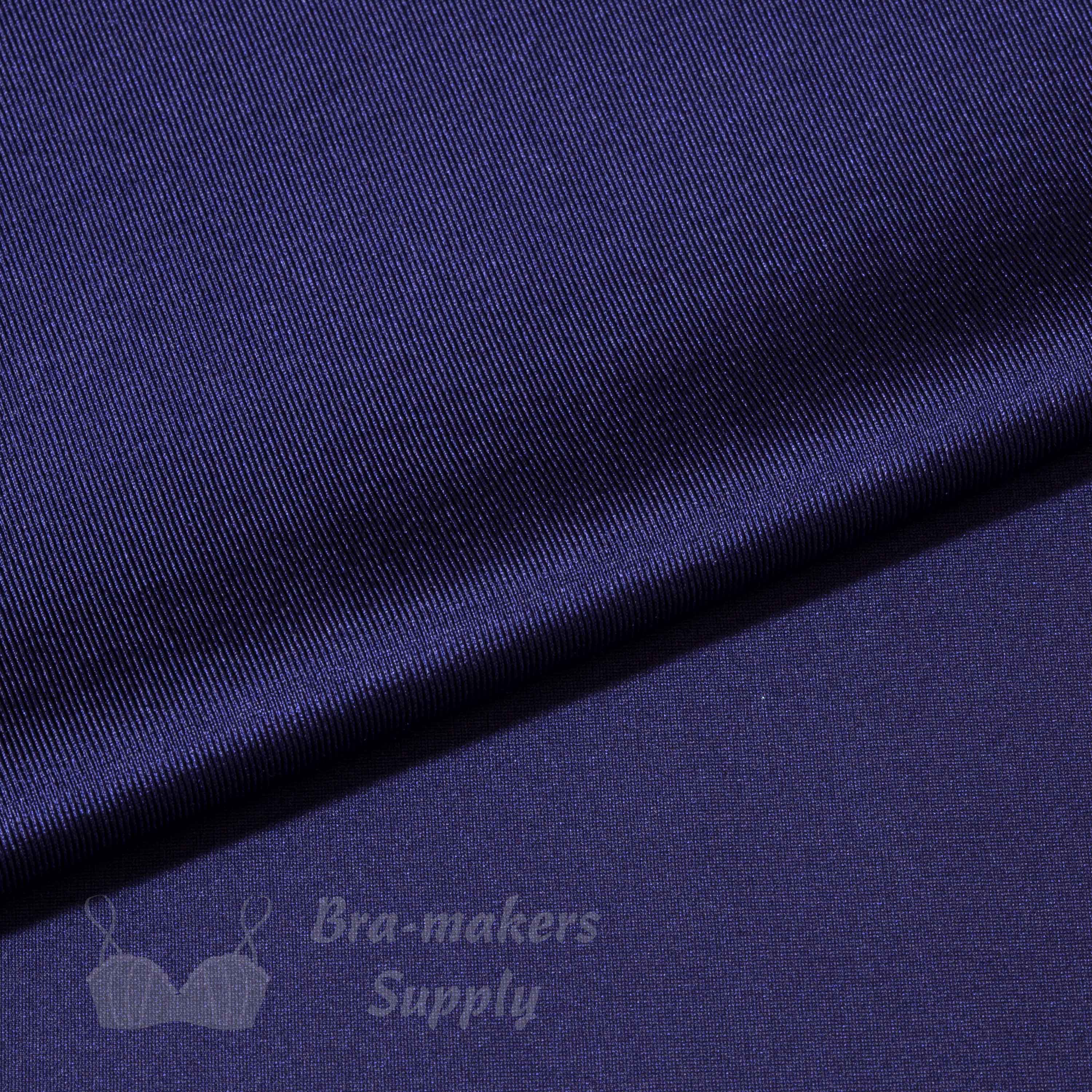 double knit power net FP-3 navy blue bra band fabric Pantone 19-3939 blueprint from Bra-Makers Supply flat fold shown