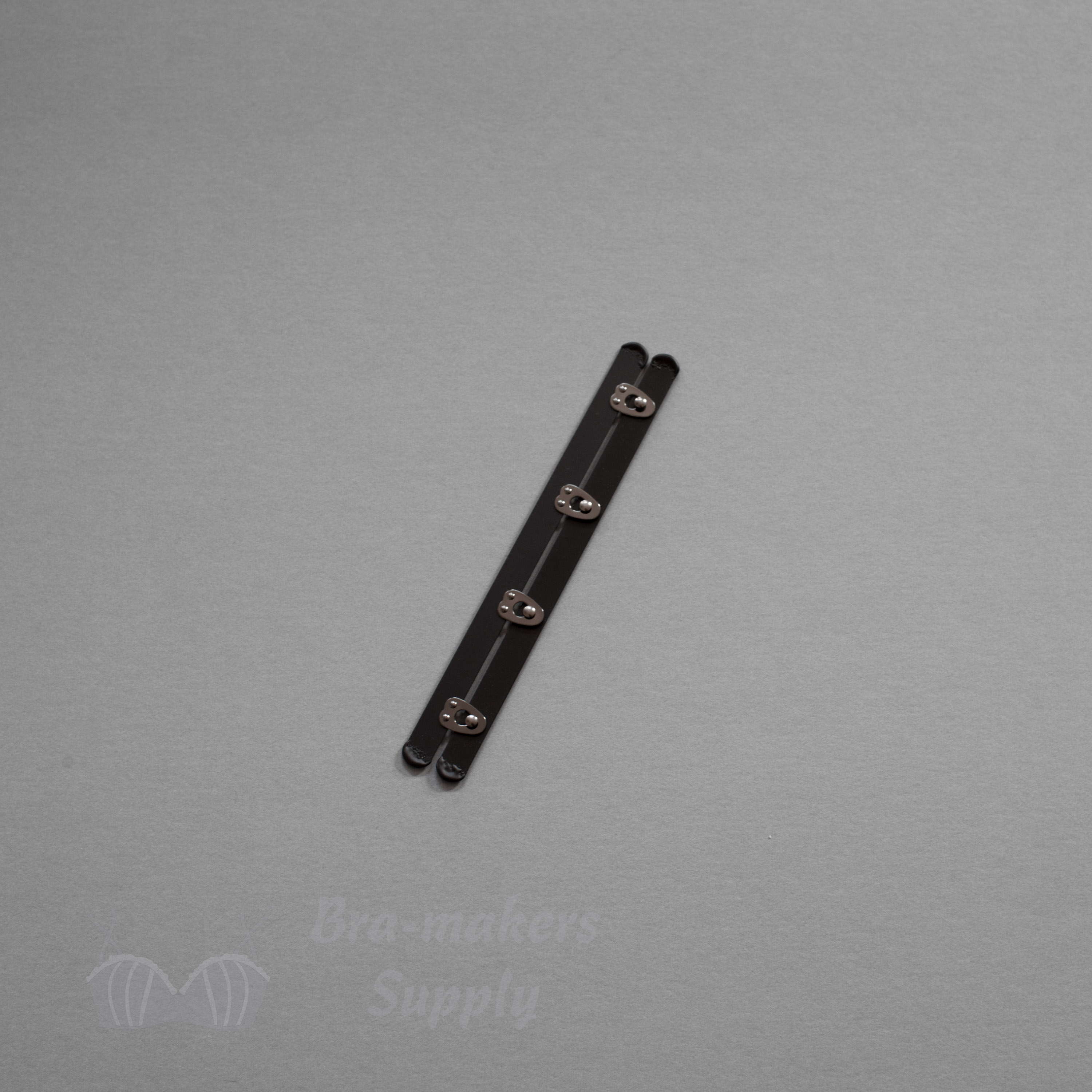 eight inch or 20 cm heavy steel corset busks BB-08 black from Bra-Makers Supply