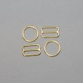 five eighths inch 16mm rings sliders gold silver plated gold or five eighths inch 16mm Jewellery quality metal rings sliders from Bra-Makers Supply 2 rings 2 sliders