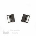 half inch 12 mm metal magnetic bra clip CM-44 black or half inch 12 mm magnetic bra front back fastener CM-44 anthracite Pantone 19-4007 from Bra-Makers Supply clip apart