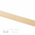 half inch 12mm Strap Elastic beige ES-4 or half inch 12mm Satin Strap Elastic frappe Pantone 14-1212 from Bra-makers Supply satin face shown