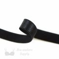 half inch 12mm Strap Elastic black ES-4 or half inch 12mm Satin Strap Elastic anthracite Pantone 19-4007 from Bra-makers Supply satin face shown with loop