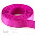 mhalf inch 12mm Strap Elastic fuchsia ES-4 or half inch 12mm Satin Strap Elastic rose violet Pantone 17-2624 from Bra-makers Supply 1 metre roll shown