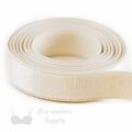 half inch 12mm Strap Elastic ivory ES-4 or half inch 12mm Satin Strap Elastic Winter White Pantone 11-0507 from Bra-makers Supply 1 metre roll shown