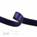 half inch 12mm Strap Elastic navy blue ES-4 or half inch 12mm Satin Strap Elastic blueprint Pantone 19-3939 from Bra-makers Supply satin face shown with loop