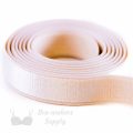 half inch 12mm Strap Elastic peach ES-4 or half inch 12mm Satin Strap Elastic Linen Pantone 12-1008 from Bra-makers Supply Hamilton 1 metre roll shown