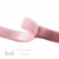 half inch 12mm Strap Elastic pink ES-4 or half inch 12mm Satin Strap Elastic pink dogwood Pantone 12-1706 from Bra-makers Supply Hamilton backside shown with loop