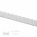 half inch 12mm Strap Elastic platinum ES-4 or half inch 12mm Satin Strap Elastic griffin Pantone 17-5102 from Bra-makers Supply backside shown