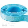 half inch 12mm Strap Elastic turquoise ES-4 or half inch 12mm Satin Strap Elastic bachelor button Pantone 14-4522 from Bra-makers Supply Hamilton 1 meter roll shown