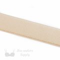 one inch 22mm Strap Elastic beige ES-8 or one inch 22mm Satin Strap Elastic frappe Pantone 14-1212 from Bra-makers Supply backside shown