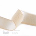 one inch 22mm Strap Elastic beige ES-8 or one inch 22mm Satin Strap Elastic frappe Pantone 14-1212 from Bra-makers Supply backside shown with loop