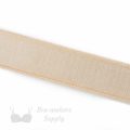 one inch 22mm Strap Elastic beige ES-8 or one inch 22mm Satin Strap Elastic frappe Pantone 14-1212 from Bra-makers Supply satin face shown