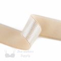 one inch 22mm Strap Elastic beige ES-8 or one inch 22mm Satin Strap Elastic frappe Pantone 14-1212 from Bra-makers Supply satin face shown with loop
