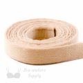 plush underwire casing beige UP-2 or underwire channeling frappe Pantone 14-1212 from Bra-makers Supply 1 metre roll shown