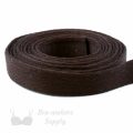 plush underwire casing chocolate UP-2 or underwire channeling seal brown Pantone 19-1314 from Bra-makers Supply 1 metre roll shown