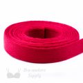 plush underwire casing red UP-2 or underwire channeling lollipop Pantone 18-1764 from Bra-makers Supply 1 metre roll shown