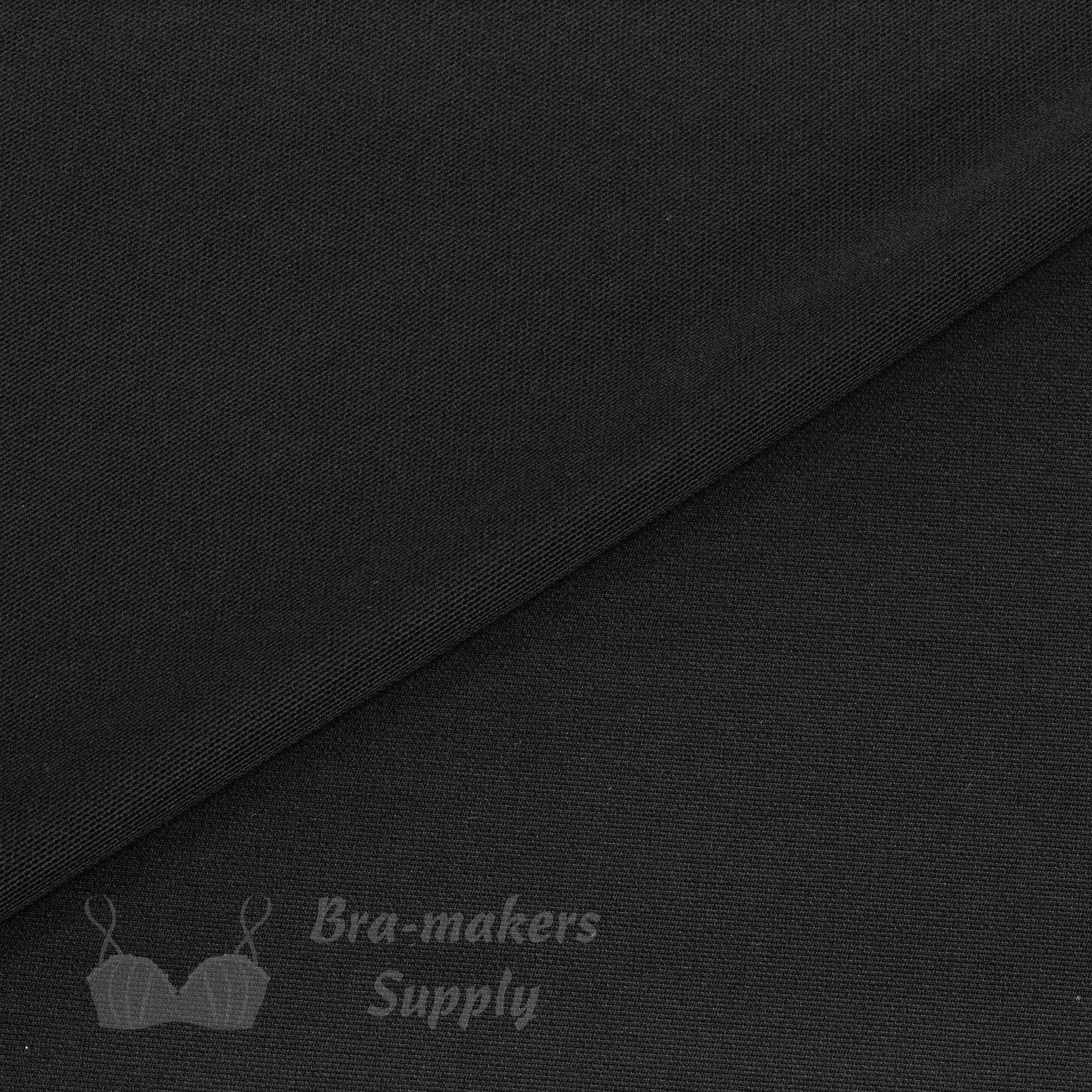 power net power mesh FP-1 black or stretch bra band wings fabric anthracite Pantone 19-4007 from Bra-Makers Supply folded