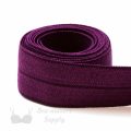 reversible fold-over elastic binding EF-5 black cherry or Pantone 19-2024 Rhododendron from Bra-Makers Supply 1 metre roll shown