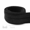 reversible fold-over elastic binding EF-5 black or Pantone 19-4007 Anthracite from Bra-Makers Supply 1 metre roll shown