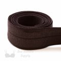 reversible fold-over elastic binding EF-5 chocolate or Pantone 19-1314 Seal Brown from Bra-Makers Supply 1 metre roll shown