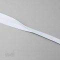 reversible fold-over elastic binding EF-5 white or Pantone 11-0601 Bright White from Bra-Makers Supply shiny fold shown