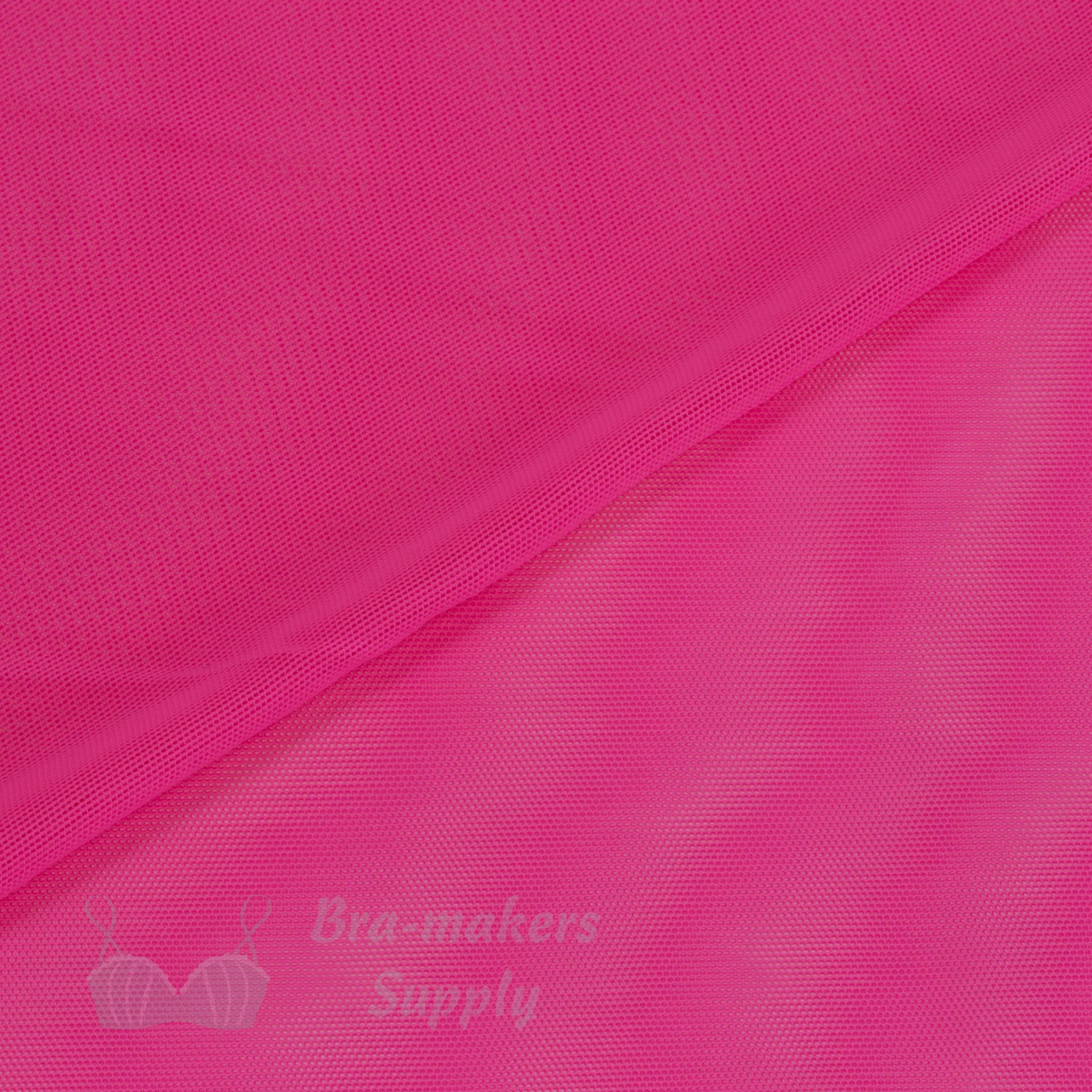 stretch mesh fabric FP-7 hot pink from Bra-Makers Supply folded shown