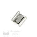 three quarters inch 18 mm metal magnetic bra clip CM-66 nickel or three quarters inch 18 mm magnetic bra front back fastener CM-66 lilac hint Pantone 13-4105 from Bra-Makers Supply clip whole