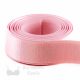 three quarters inch 19mm Strap Elastic pink ES-6 or three quarters inch 19mm Satin Strap Elastic pink dogwood Pantone 12-1706 from Bra-makers Supply Hamilton 1 metre roll shown