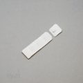 1x3 bra hook and eye white HS-13 or 1x3 hook and eye back closures bright white Pantone 11-0601 from Bra-Makers Supply Hamilton front shown