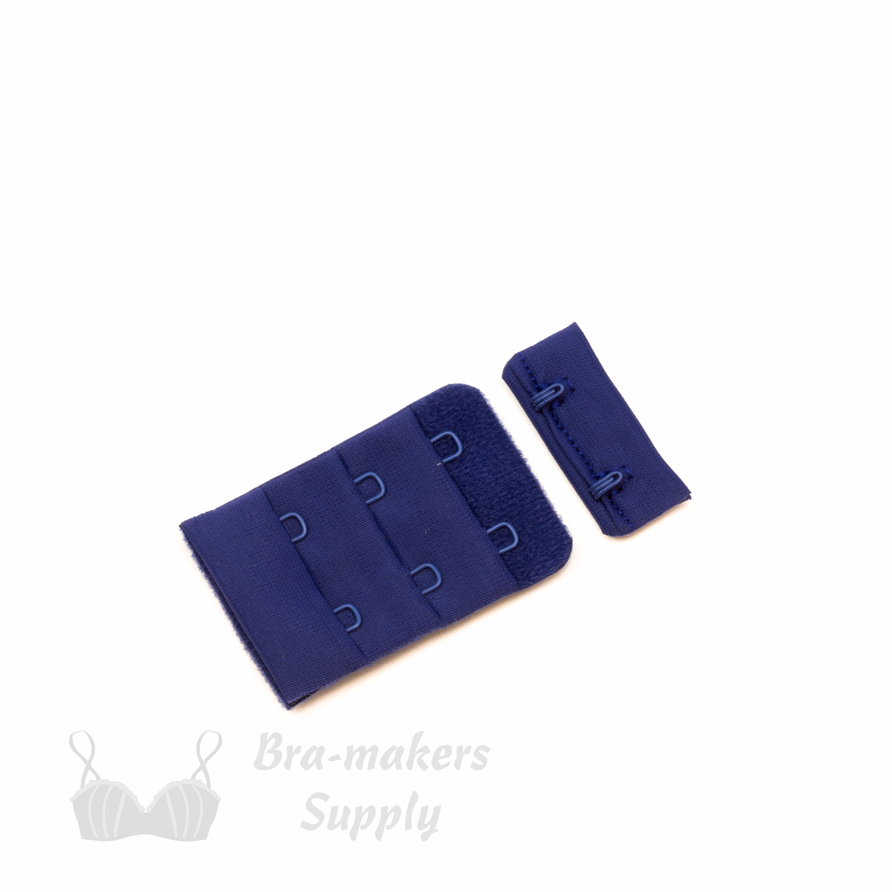 2x3 bra hook and eye navy blue HS-23 or 2x3 hook and eye back closures blueprint Pantone 19-3939 from Bra-Makers Supply front shown