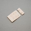 2x3 bra hook and eye peach HS-23 or 2x3 hook and eye back closures linen Pantone 12-1008 from Bra-Makers Supply front shown