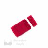 2x3 bra hook and eye red HS-23 or 2x3 hook and eye back closures lollipop Pantone 18-1765 from Bra-Makers Supply front shown