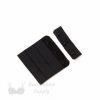3x3 bra hook and eye black HS-33 or 3x3 hook and eye back closures anthracite Pantone 19-4007 from Bra-Makers Supply front shown
