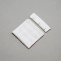 3x3 bra hook and eye white HS-33 or 3x3 hook and eye back closures bright white Pantone 11-0601 from Bra-Makers Supply Hamilton front shown