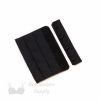 4x3 bra hook and eye black HS-43 or 4x3 hook and eye back closures anthracite Pantone 19-4007 from Bra-Makers Supply front shown