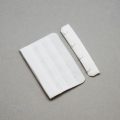 4x3 bra hook and eye white HS-43 or 4x3 hook and eye back closures bright white Pantone 11-0601 from Bra-Makers Supply front shown