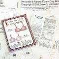 amanda alyssa foam cup bra pattern PB-1014 from Bra-Makers Supply cover instructions pattern shown