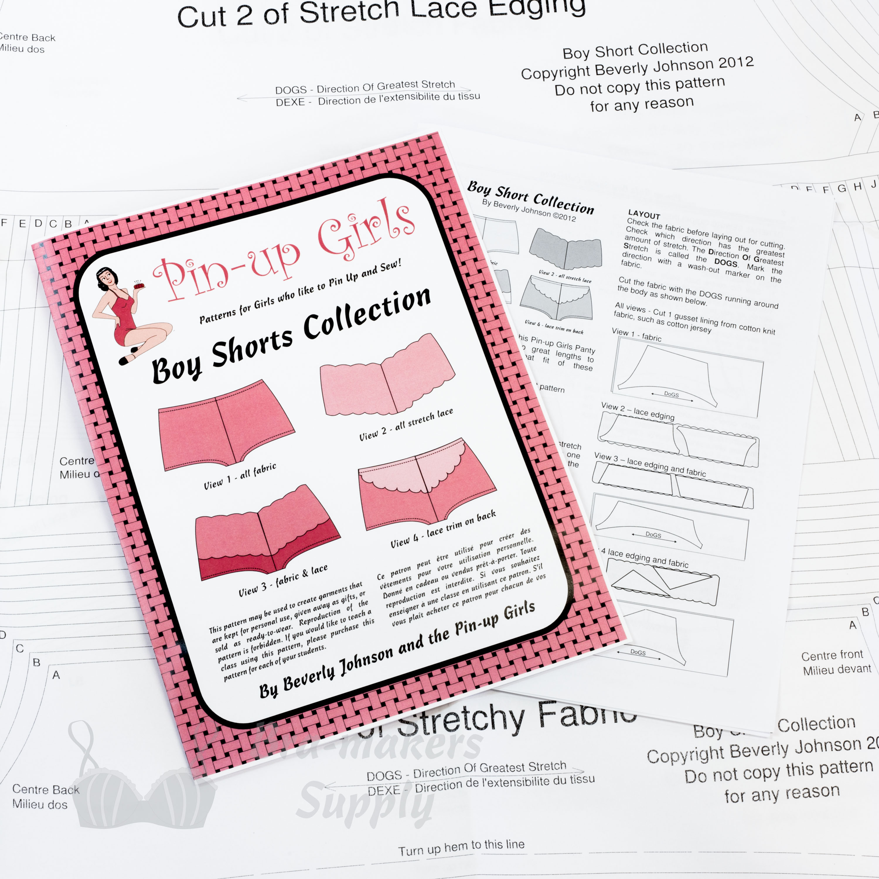 Betty Boy Shorts Pattern Collection Bra Makers Supply