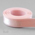 five eighths of an inch satin stripe strap elastic or 16 mm bra strap elastic ES-54 pink from Bra-Makers Supply 1 metre roll shown