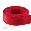 five eighths of an inch satin stripe strap elastic or 16 mm bra strap elastic ES-54 red from Bra-Makers Supply 1 metre roll shown