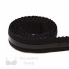 half inch or 12 mm silicone gripper elastic EG-4 black from Bra-Makers Supply 1 metre roll shown