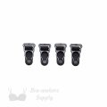 half inch plastic garter clips or suspender clips CG-1 black from Bra-Makers Supply set of 4 shown