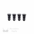 half inch plastic garter clips or suspender clips CG-1 black from Bra-Makers Supply set of 4 shown