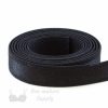 half inch satin stripe strap elastic or 12 mm bra strap elastic ES-44 black from Bra-Makers Supply 1 metre roll shown