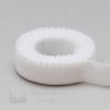 half inch soft plush back elastic EB-47 white or 12mm bra band elastic Pantone 11-0601 bright white from Bra-Makers Supply 1 metre roll shown