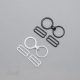 meatal ring hooks RH-60 black white from Bra-Makers Supply sets shown