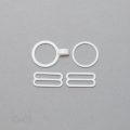 meatal ring hooks RH-60 white from Bra-Makers Supply set of 2 sliders 2 rings separated