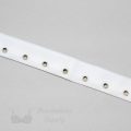 metal grommet tape or metal eyelet tape BGT-100 white from Bra-Makers Supply back side shown